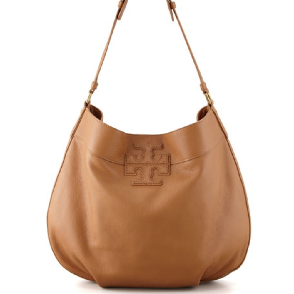 Tory Burch Stacked T Hobo Bag, Tan